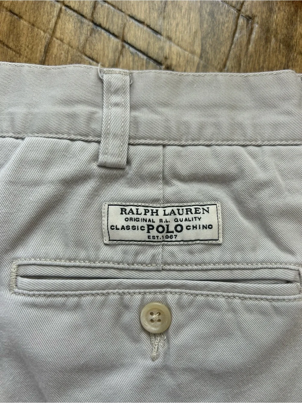Ralph Lauren polo men’s chino shorts size 35. Cotton. Gently worn.